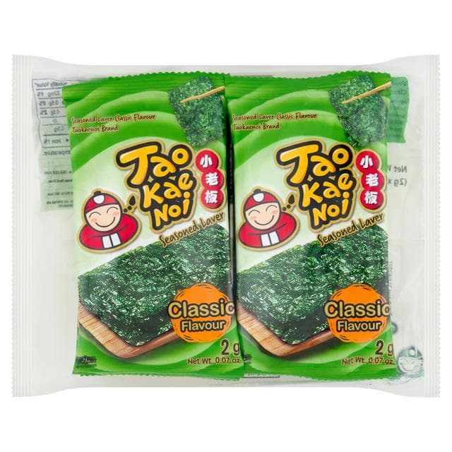 Tao Kae Noi 8 x  Classic Flavour Seasoned Laver Seaweed 16g - gallery image 1
