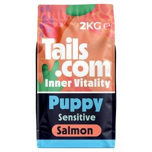 Tails.com Inner Vitality 2kg Salmon & Sweet Potato Sensitive Puppy 8 Weeks - 18 Months All Sizes Dry Dog Food
