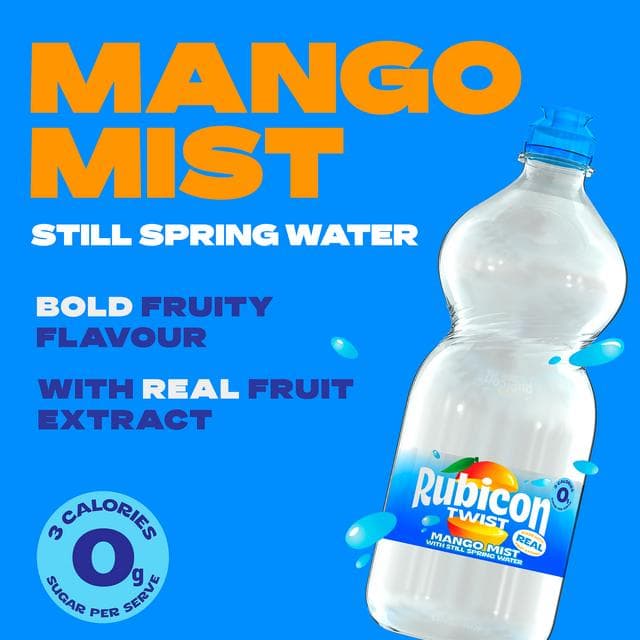 Rubicon 750ml Twist Mango Mist with Still Spring Water - gallery image 2