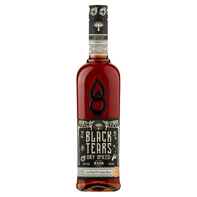 Black Tears 70cl Dry Spiced Rum - gallery image 1