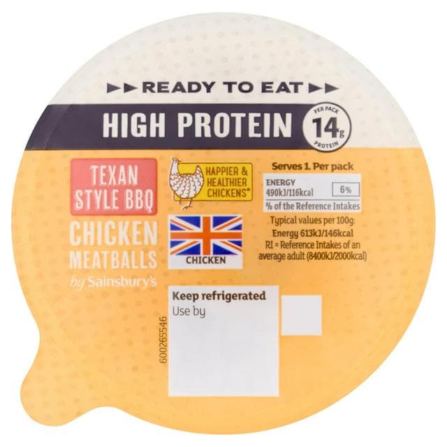 Sainsbury's 80g Ready to Eat Texan BBQ Meatballs - gallery image 1