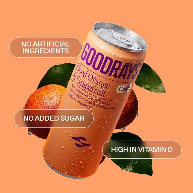 Goodrays 330ml Blood Orange & Grapefruit Can - gallery image 2