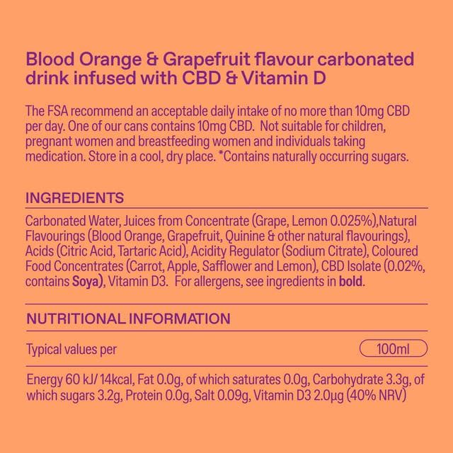 Goodrays 330ml Blood Orange & Grapefruit Can - gallery image 6