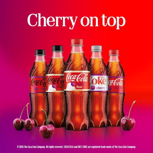 Coca-Cola 500ml Zero Sugar Cherry Float Bottle - gallery image 2