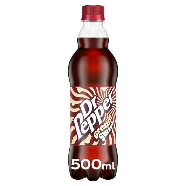 Dr Pepper 500ml Cream Swirl Bottle - gallery image 1