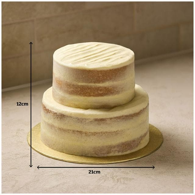 Sainsbury's 2.2kg Two Tier Lemon Drizzle Naked Cake, Taste the Difference - gallery image 3