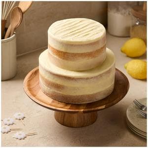 Sainsbury's 2.2kg Two Tier Lemon Drizzle Naked Cake, Taste the Difference