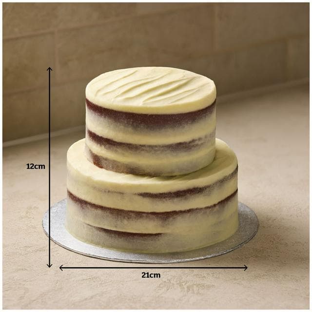 Sainsbury's 2.2kg Two Tier Red Velvet Naked Cake, Taste the Difference - gallery image 3