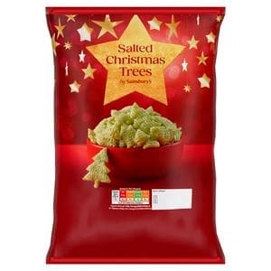 Sainsbury's 100g Salted Christmas Trees Sharing Crisps