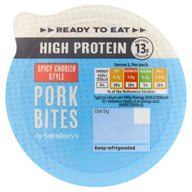 Sainsbury's 70g High Protein Spicy Pork Chorizo Bites - gallery image 1