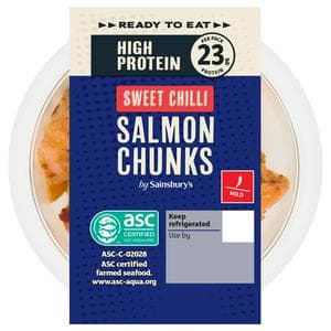 Sainsbury's 80g High Protein Ready to Eat Sweet Chilli Salmon Chunk