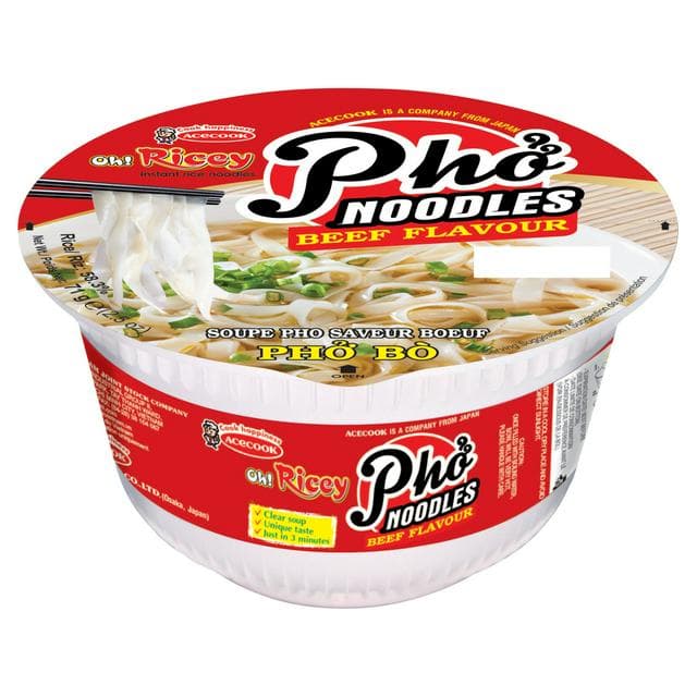 Oh! Ricey 71g Beef Flavour Pho Noodles - gallery image 1