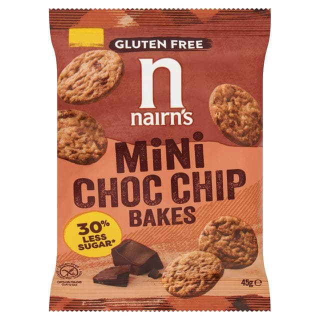 Nairn's 45g Mini Choc Chip Bakes Biscuits - gallery image 1