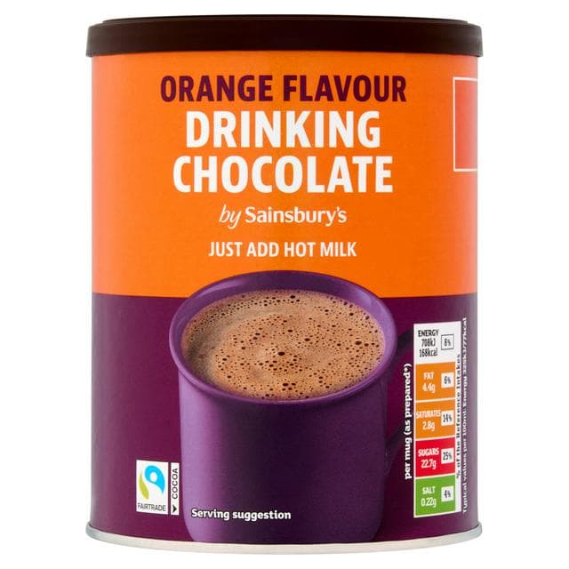 Sainsbury's 300g Orange Flavour Drinking Chocolate - gallery image 1