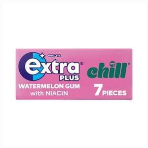 Extra Plus 7 x 15.6g Chill Watermelon Flavour Chewing Gum