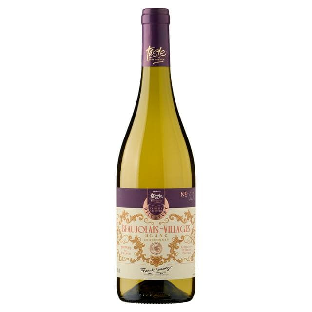 Sainsbury's Discovery No 63 Beaujolais Villages Blanc Chardonnay White Wine, Taste the Difference 75cl - gallery image 1