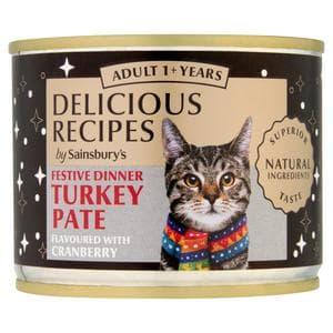 Sainsbury's 195g Delicious Recipes Festive Cat Food