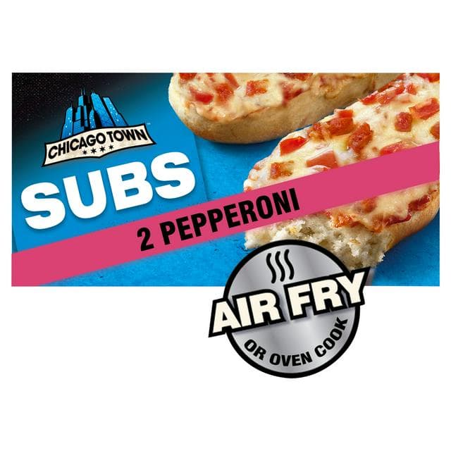 Chicago Town 2 x Subs Pepperoni Pizzas 250g - gallery image 1