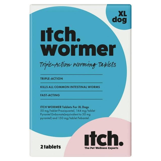 Itch 2 x Wormer XL Dog Triple Action Worming Tablets - gallery image 1