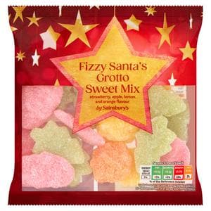 Sainsbury's 130g Fizzy Santa's Grotto Sweet Mix