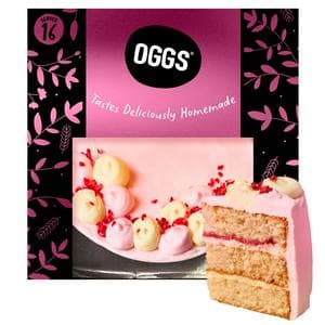 OGGS Rhubarb & Custard Celebration Cake
