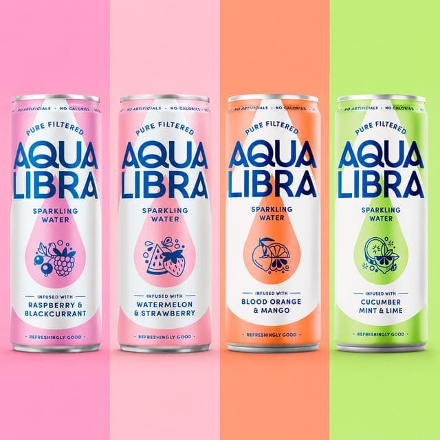 Aqua Libra 12 x 30ml Flavoured Sparkling Water - gallery image 2