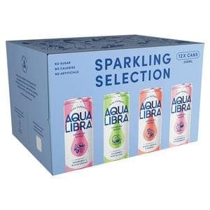 Aqua Libra 12 x 30ml Flavoured Sparkling Water