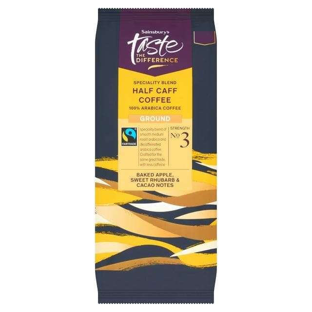 Sainsbury's 227g Half Caff Ground Coffee, Taste the Difference - gallery image 1