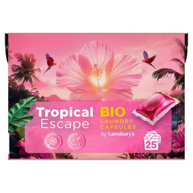 Sainsbury's 325g Tropical Escape Bio Laundry Capsules - gallery image 1