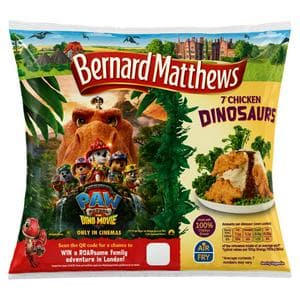 Bernard Matthews 350g Frozen Chicken Dinosaurs Crispy Fun Meals for Kids