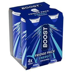 Boost Energy 4 x 250ml Original Fridge Pack