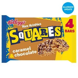 Kellogg's Rice Krispies Squares 4 x 36g Caramel & Chocolate Multipack Snack Bars