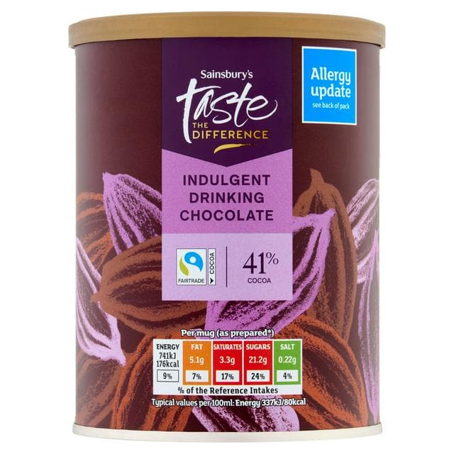 Sainsbury's 300g Indulgent Drinking Chocolate, Taste the Difference - gallery image 1