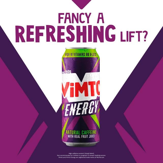 Vimto 4 x 500ml Original Energy Drink - gallery image 2