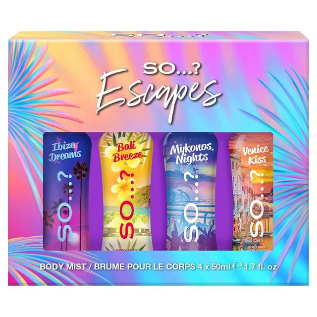So...? 4 x 50ml Escapes Body Mist - gallery image 1