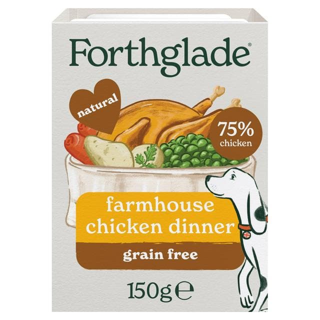 Forthglade 150g Farmhouse Chicken Dinner Wet Dog Food Tray - gallery image 1