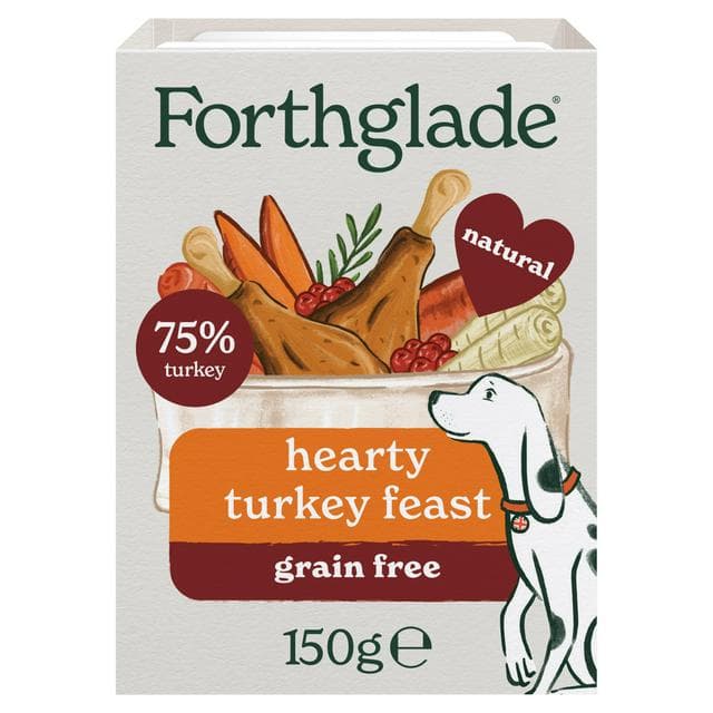 Forthglade 150g Hearty Turkey Feast Wet Dog Food Tray - gallery image 1
