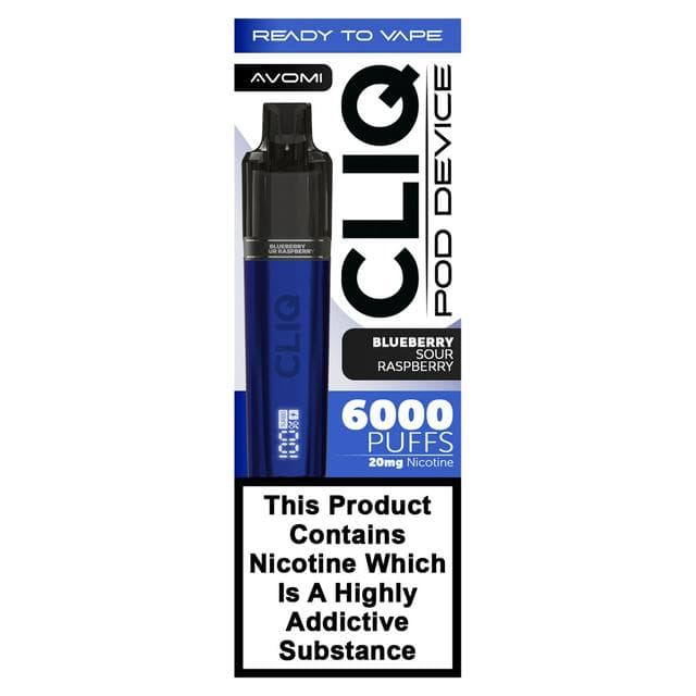 Avomi 20mg Blueberry Sour Raspberry Cliq Nicotine Pod Device - gallery image 1