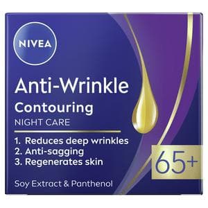 Nivea 50ml Anti Wrinkle 65+ Contouring Night Care Cream