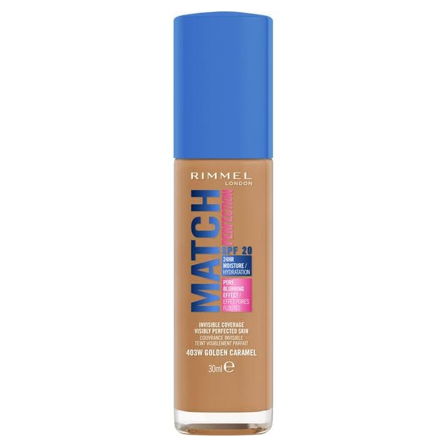 Rimmel London Match Perfection Foundation 403W Golden Caramel SPF20 30ml - gallery image 1