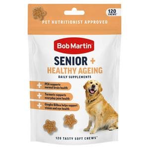 Bob Martin 120 x Senior + Healthy Ageing Daily Supplements Tasty Soft Chews 200g