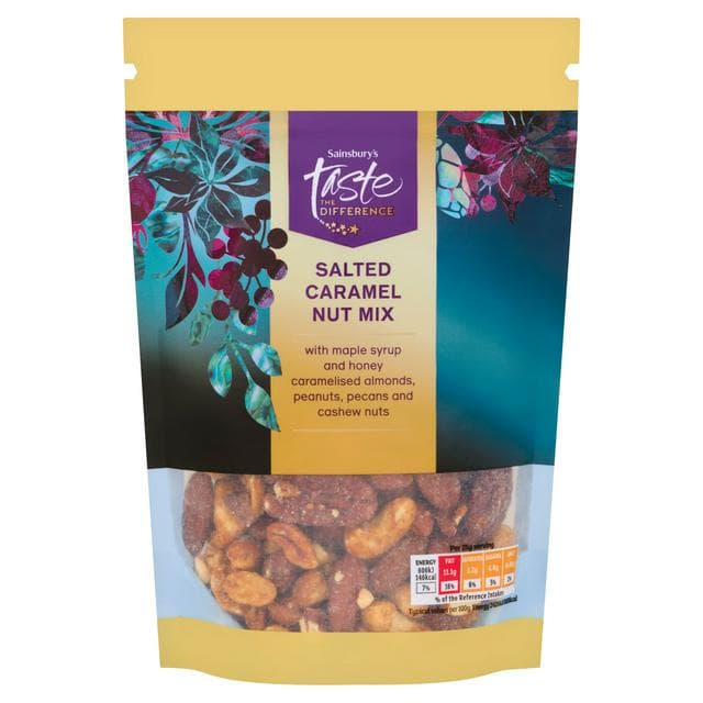 Sainsbury's 175g Salted Caramel Nut Mix, Taste the Difference - gallery image 1