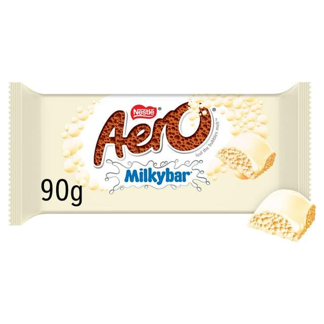 Aero 90g White Chocolate Sharing Milkybar - gallery image 1