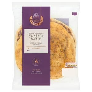 Sainsbury's Discovery 2 x Slow Ferment Masala Naan, Taste the Difference