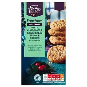 Sainsbury's Ff White Choc & Gngrbrd Cookies, Taste the Difference 150g