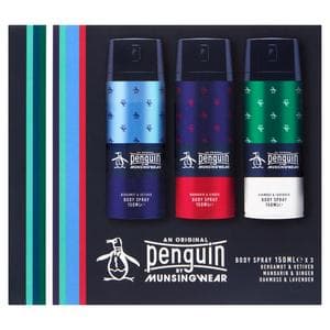 Munsingwear 3 x150ml An Original Penguin Body Spray