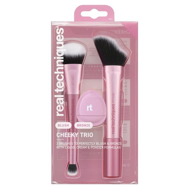 Real Techniques Blush & Bronze Cheeky Trio Brush - gallery image 1