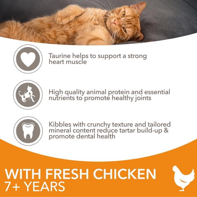 IAMS 3kg Advanced Nutrition 7+ Years Dry Cat Food with Fresh Chicken - gallery image 3