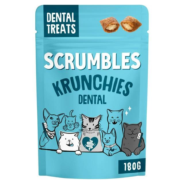 Scrumbles Krunchies 180g Dental Cat Treats - gallery image 1