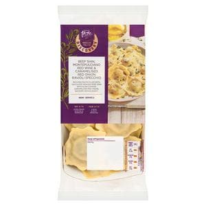 Sainsbury's Discovery 250g Beef Shin, Montepulciano Wine & Red Onion Ravioli Specchio, Taste the Difference